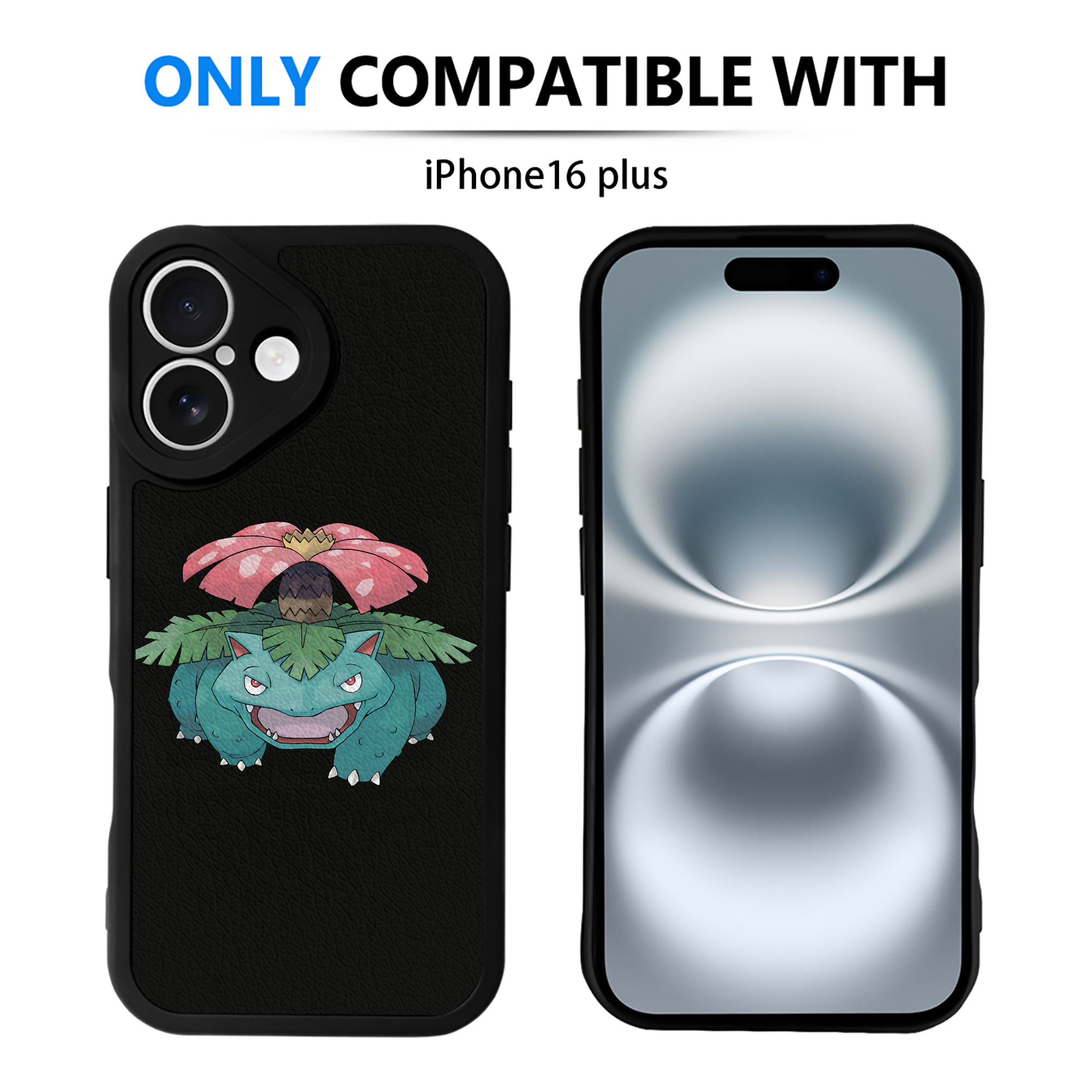 （画像用） ポケットモンスター Pokémon 【iPhone 16シリーズ対応】シリコンスマホケース（レザー調） 材質：シリコン